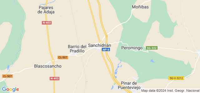 Mapa de Sanchidrián