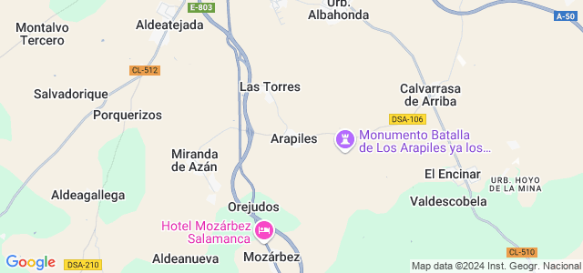 Mapa de Arapiles