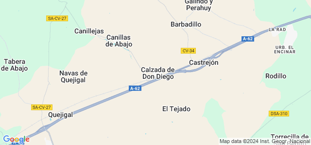 Mapa de Calzada de Don Diego