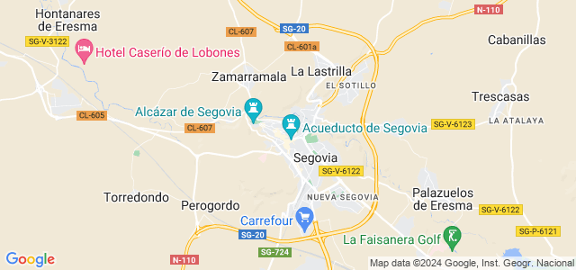 Mapa de Segovia