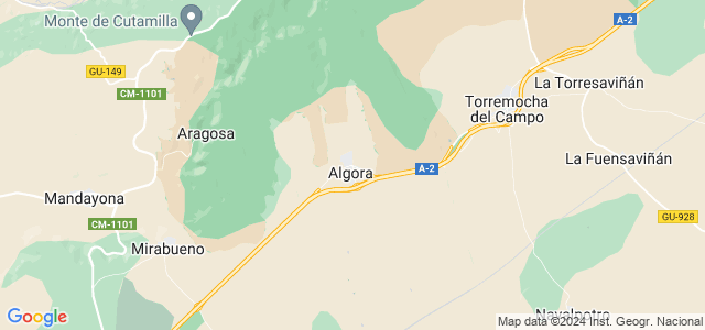Mapa de Algora