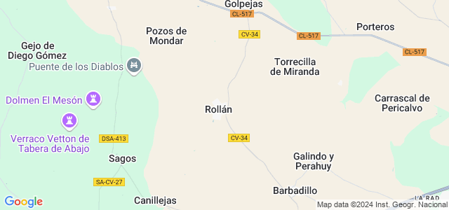 Mapa de Rollán