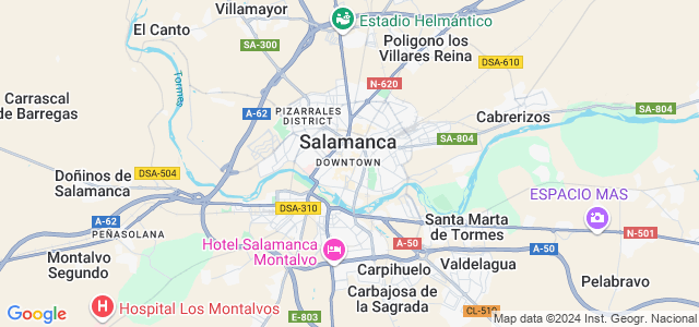 Mapa de Salamanca