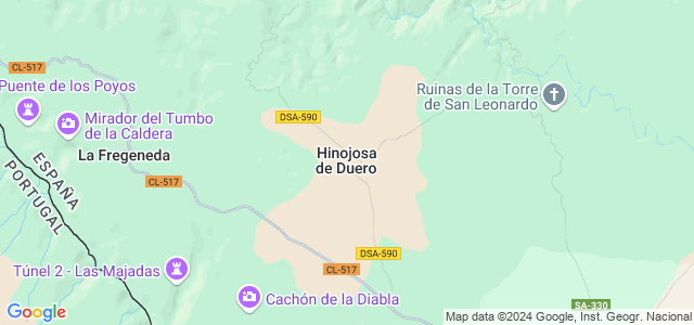 Mapa de Hinojosa de Duero