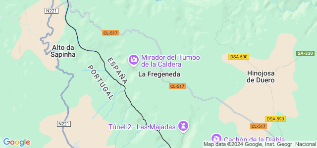 Mapa de Fregeneda