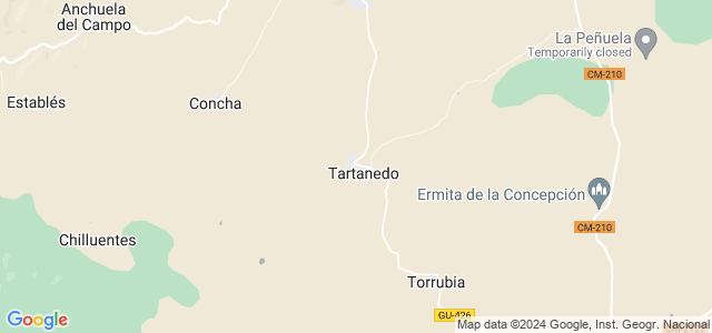 Mapa de Tartanedo