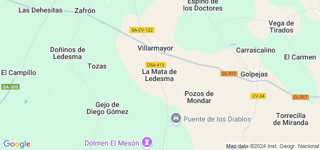 Mapa de Mata de Ledesma