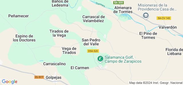 Mapa de San Pedro del Valle