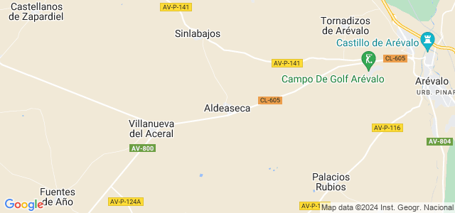Mapa de Aldeaseca
