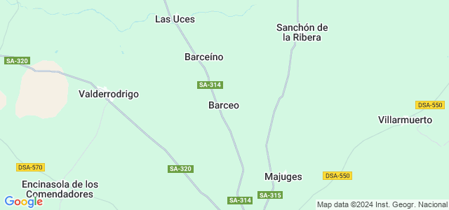 Mapa de Barceo