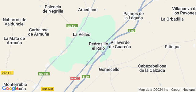 Mapa de Pedrosillo el Ralo