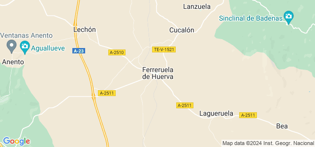 Mapa de Ferreruela de Huerva