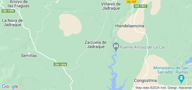 Mapa de Zarzuela de Jadraque