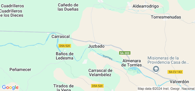 Mapa de Juzbado