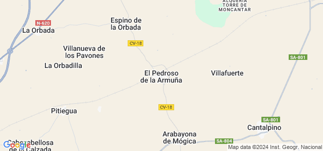 Mapa de Pedroso de la Armuña