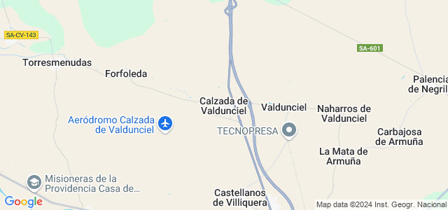 Mapa de Calzada de Valdunciel