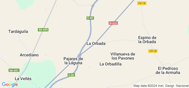 Mapa de Orbada