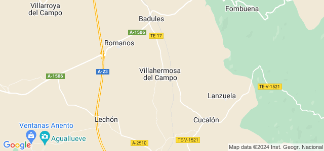 Mapa de Villahermosa del Campo