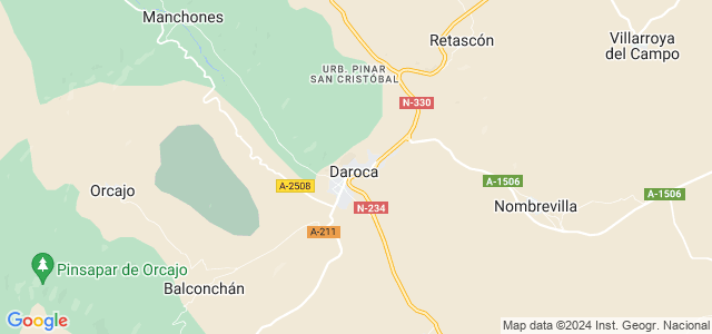 Mapa de Daroca