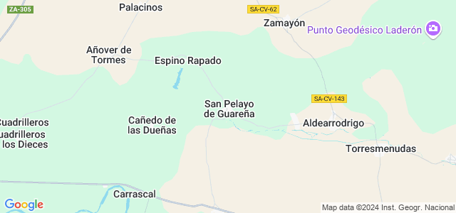 Mapa de San Pelayo de Guareña