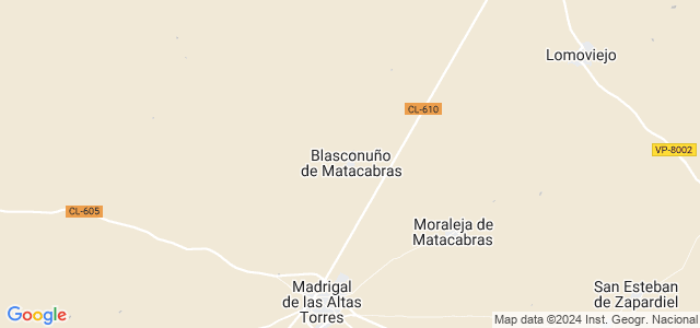 Mapa de Blasconuño de Matacabras