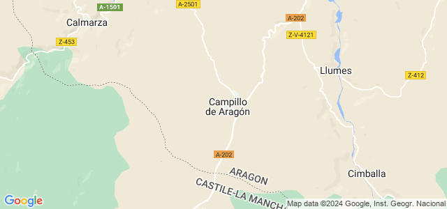 Mapa de Campillo de Aragón