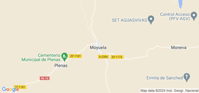 Mapa de Moyuela