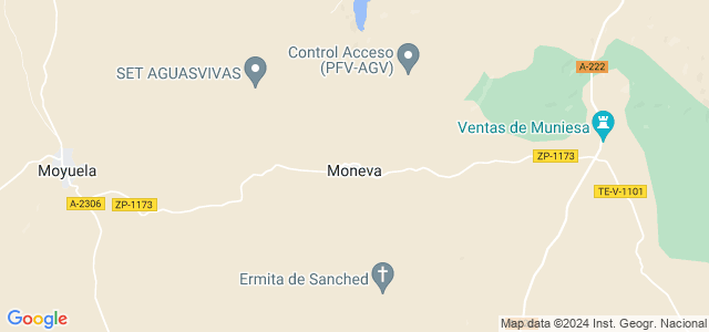 Mapa de Moneva