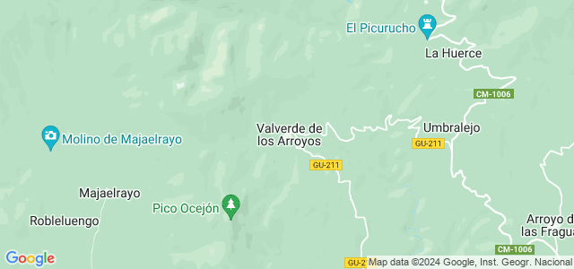 Mapa de Valverde de los Arroyos