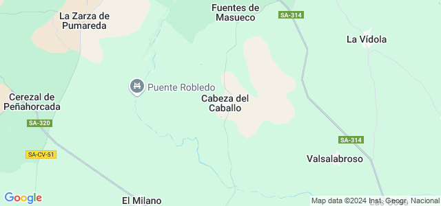 Mapa de Cabeza del Caballo