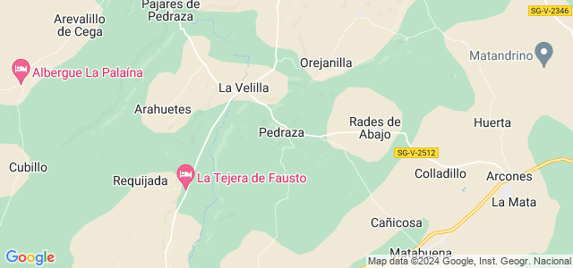 Mapa de Pedraza