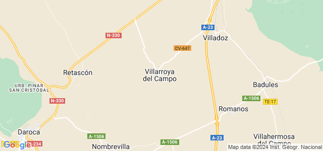 Mapa de Villarroya del Campo