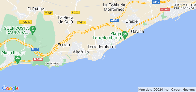 Mapa de Torredembarra
