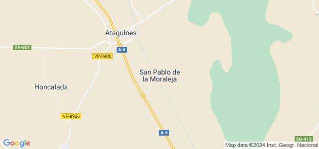 Mapa de San Pablo de la Moraleja