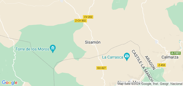 Mapa de Sisamón