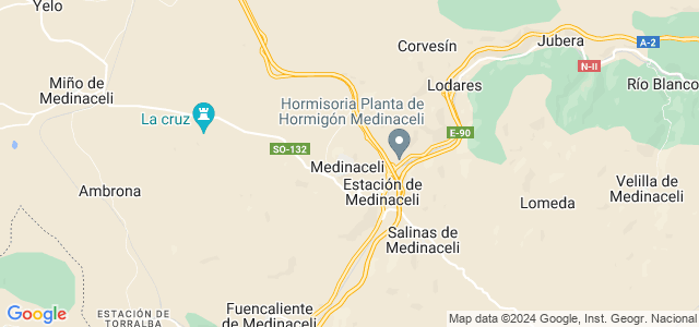 Mapa de Medinaceli
