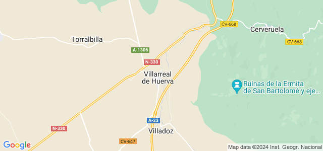 Mapa de Villarreal de Huerva