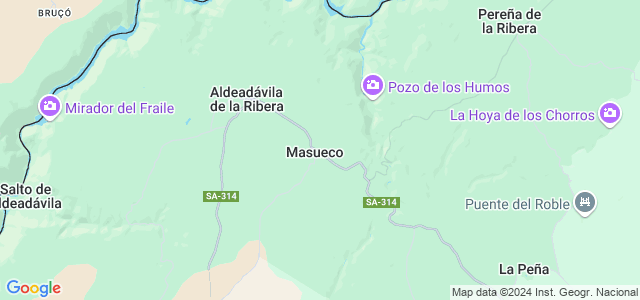 Mapa de Masueco