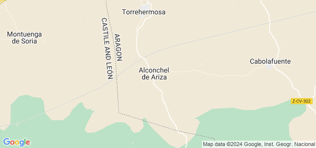 Mapa de Alconchel de Ariza