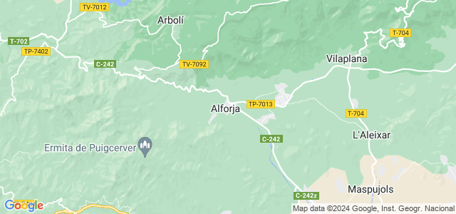 Mapa de Alforja
