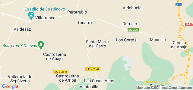 Mapa de Santa Marta del Cerro