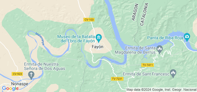Mapa de Fayón