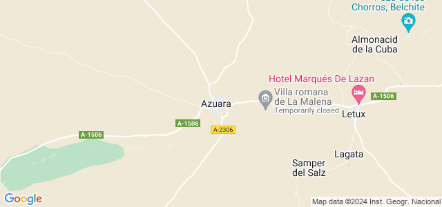 Mapa de Azuara