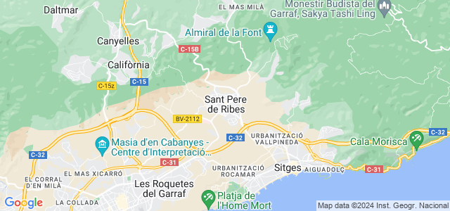 Mapa de Sant Pere de Ribes