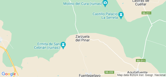 Mapa de Zarzuela del Pinar