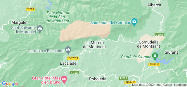 Mapa de Morera de Montsant