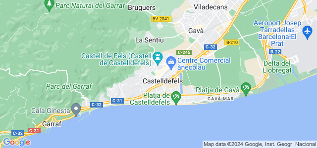 Mapa de Castelldefels