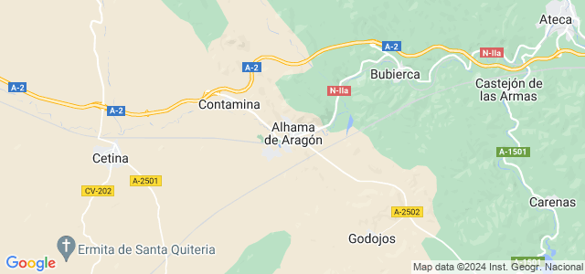 Mapa de Alhama de Aragón