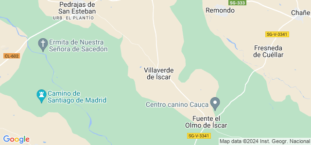 Mapa de Villaverde de Íscar