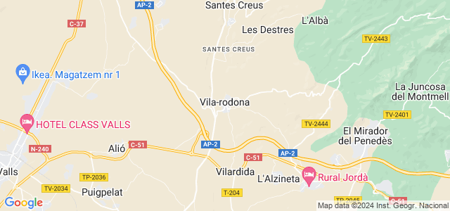 Mapa de Vila-rodona